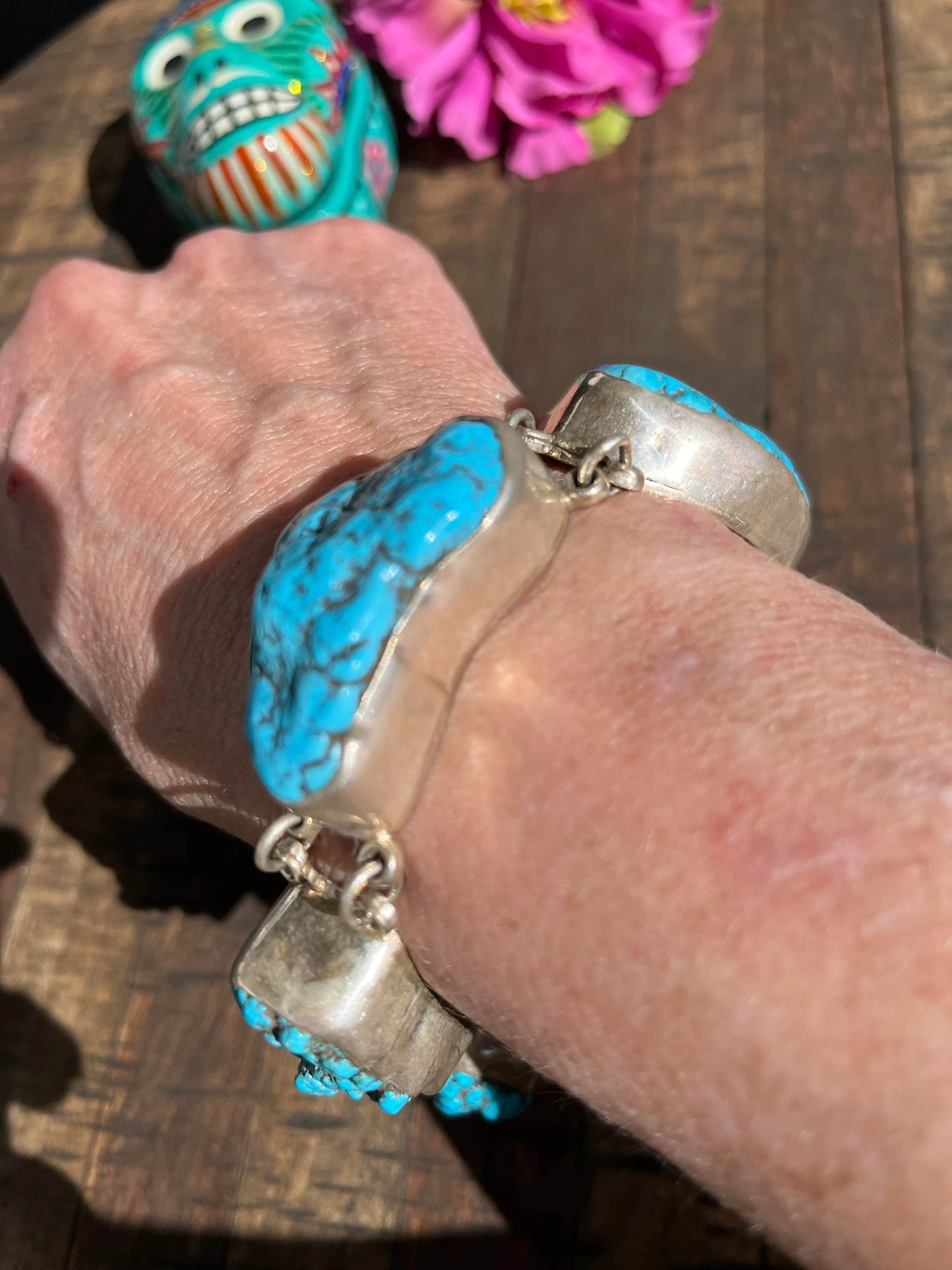 Sleeping Beauty Nugget Bracelet- B