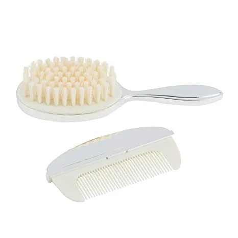 Stephan Baby Silver-Plated Keepsake Brush   Comb Set