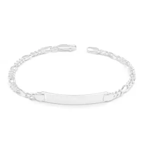 Sterling Silver Figaro 1:3 ID Bracelet in 19cm
