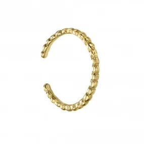 Sterling Silver Gold Plated Ball Toe Ring R3743