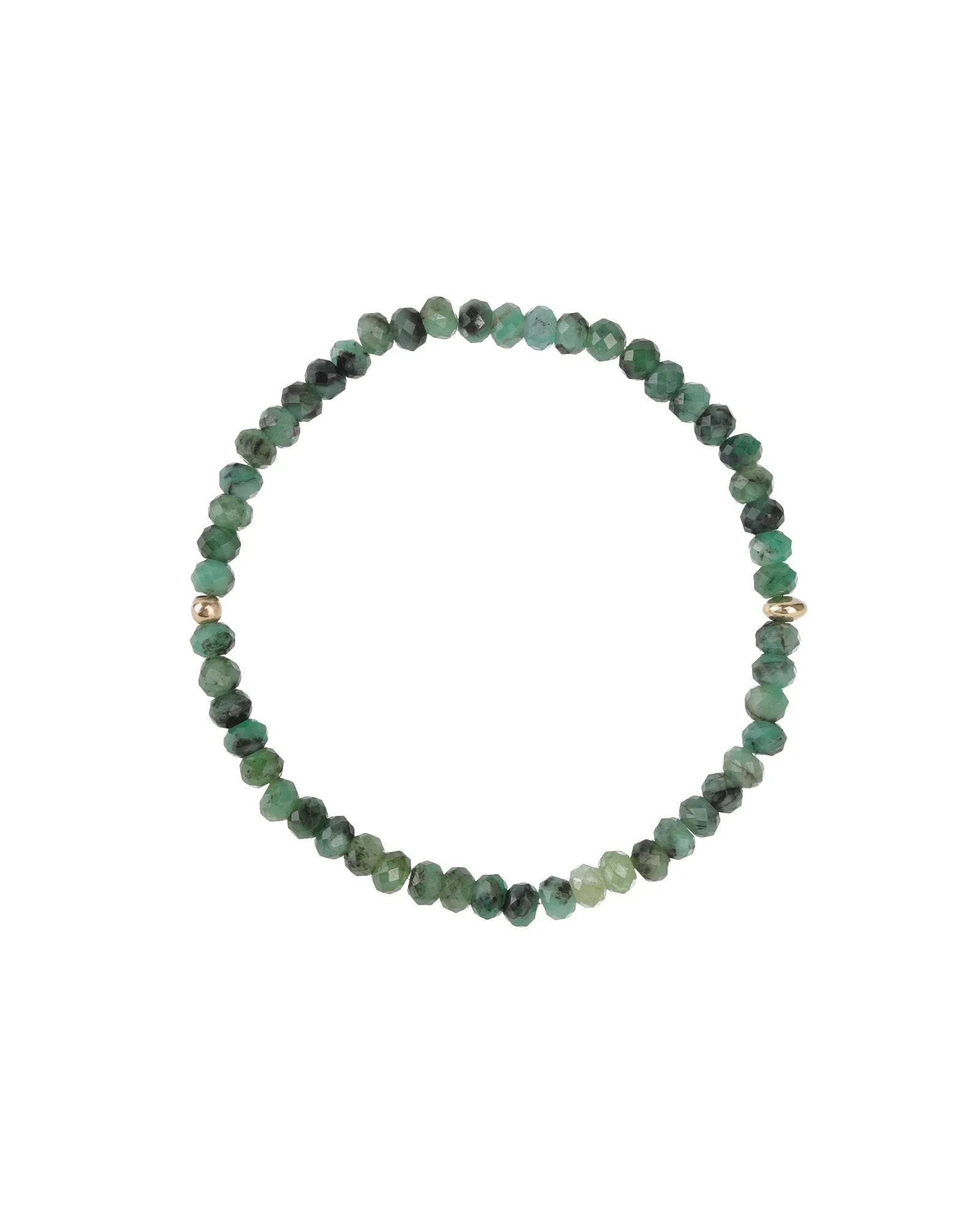 Stone Saucer Beaded Bracelet | 4mm