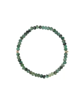 Stone Saucer Beaded Bracelet | 4mm