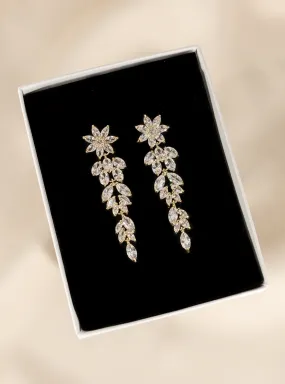 Tasha Long CZ Earrings