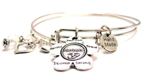 The Marines Flower Expandable Bangle Bracelet Set