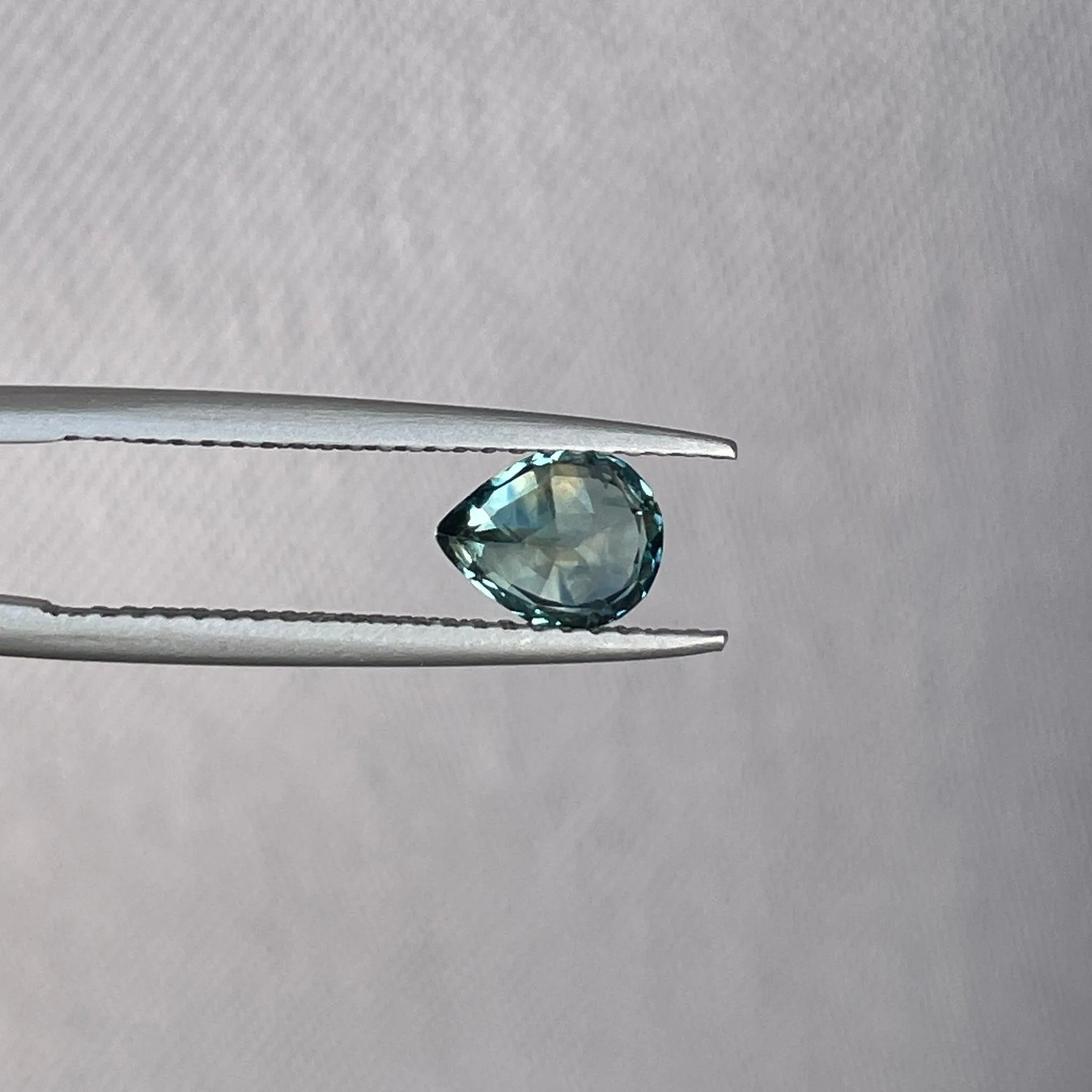 This 1.14 crt Green Sapphire is well cut to bring out the best colour and lustre, and has a perfect colour blend.