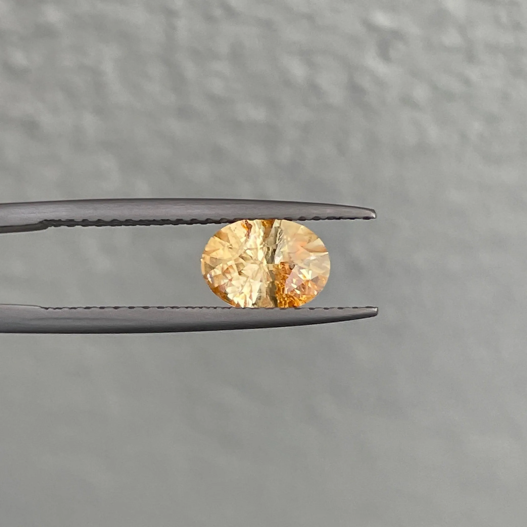 This 1.17 carat yellow Sapphire is well cut to bring out the best colour and lustre, and has a perfect colour blend.