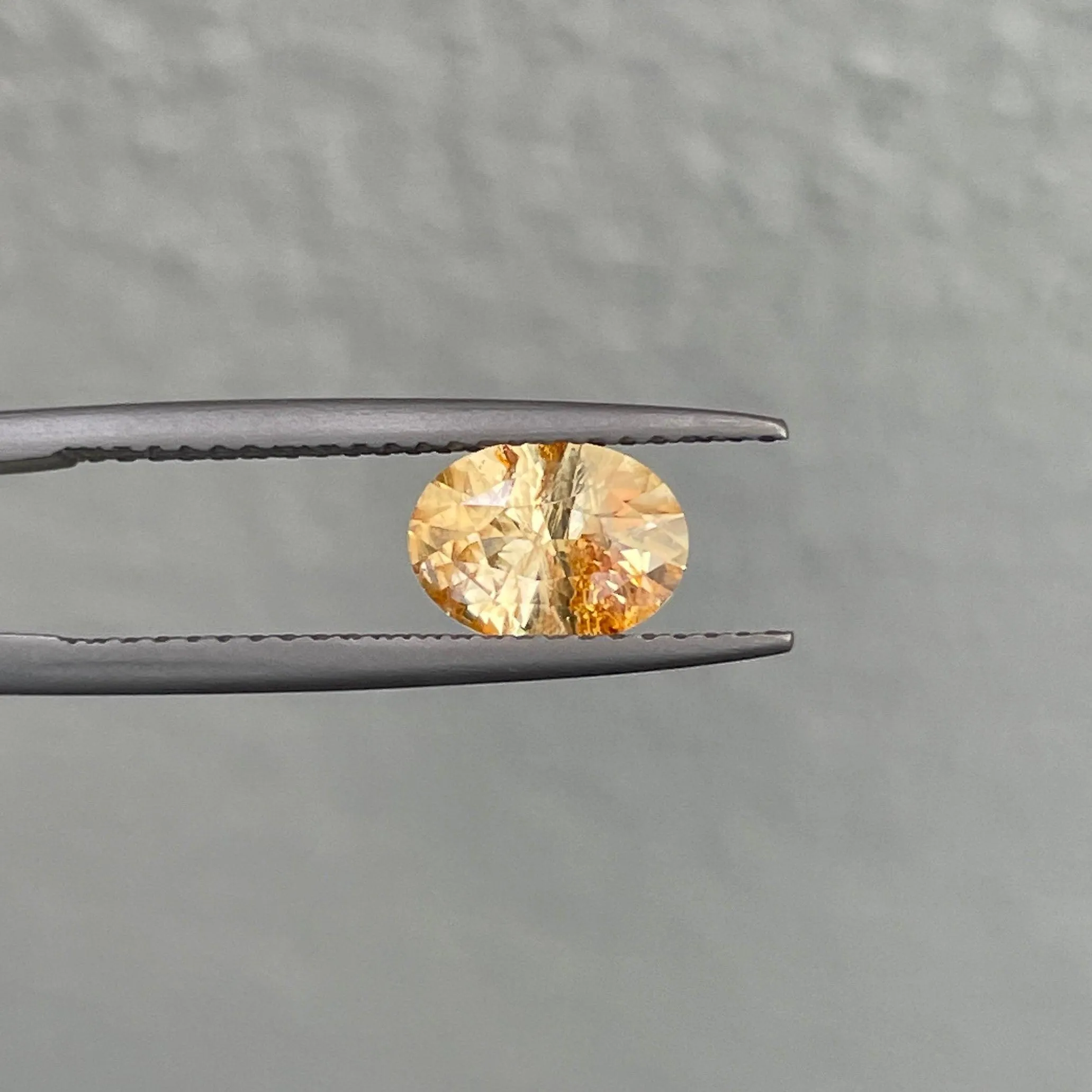 This 1.17 carat yellow Sapphire is well cut to bring out the best colour and lustre, and has a perfect colour blend.
