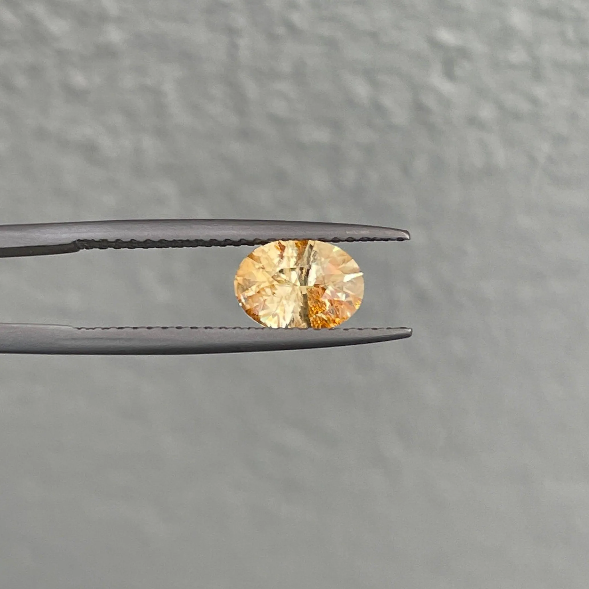 This 1.17 carat yellow Sapphire is well cut to bring out the best colour and lustre, and has a perfect colour blend.