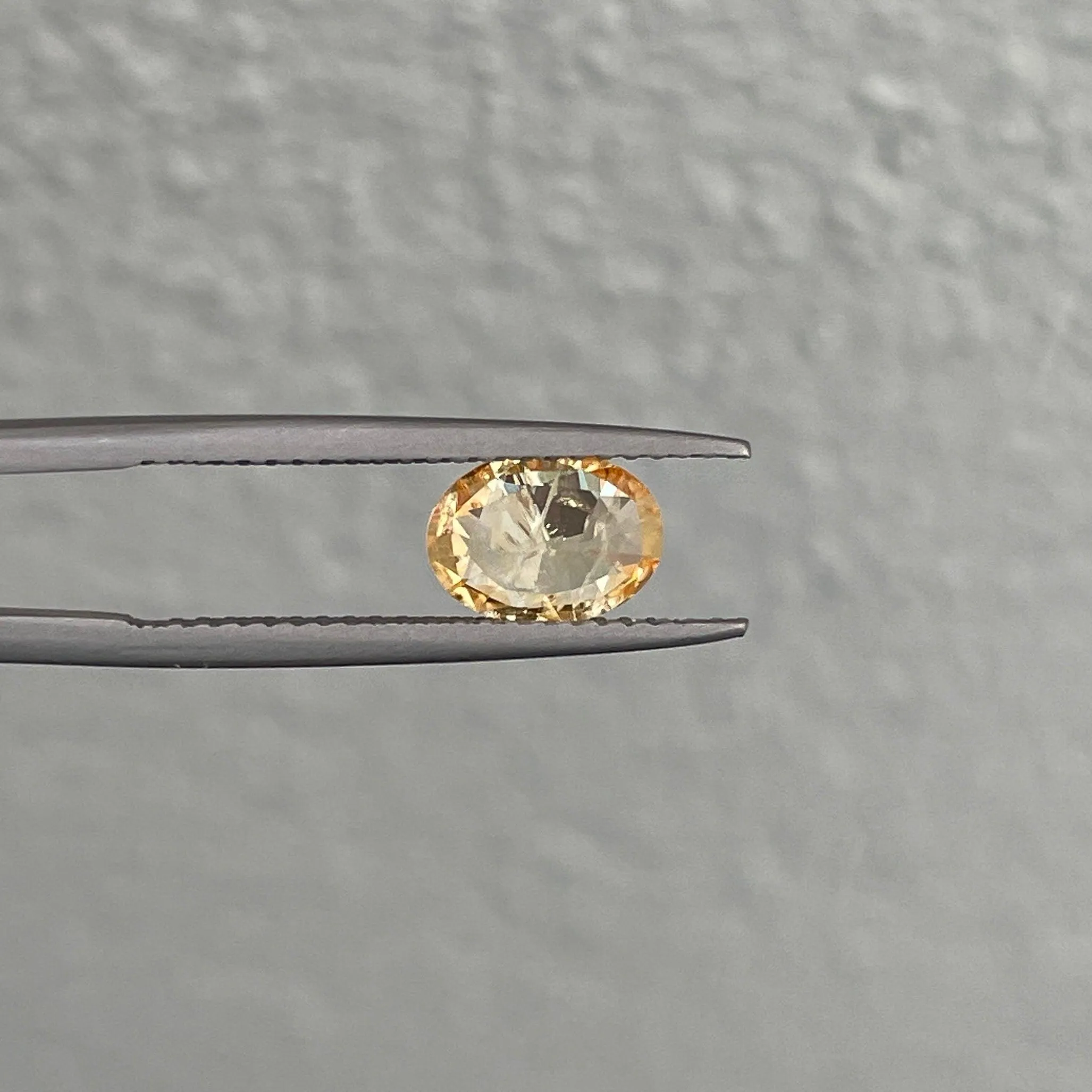 This 1.17 carat yellow Sapphire is well cut to bring out the best colour and lustre, and has a perfect colour blend.