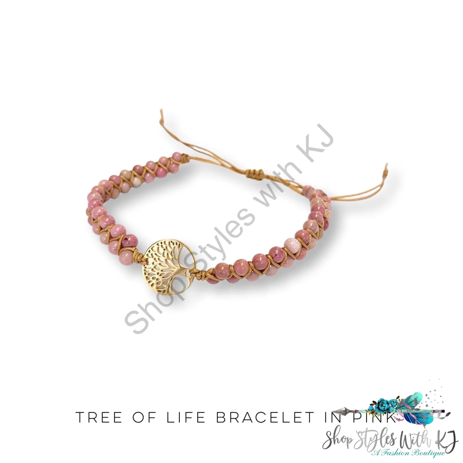 Tree of Life Bracelet in Pink