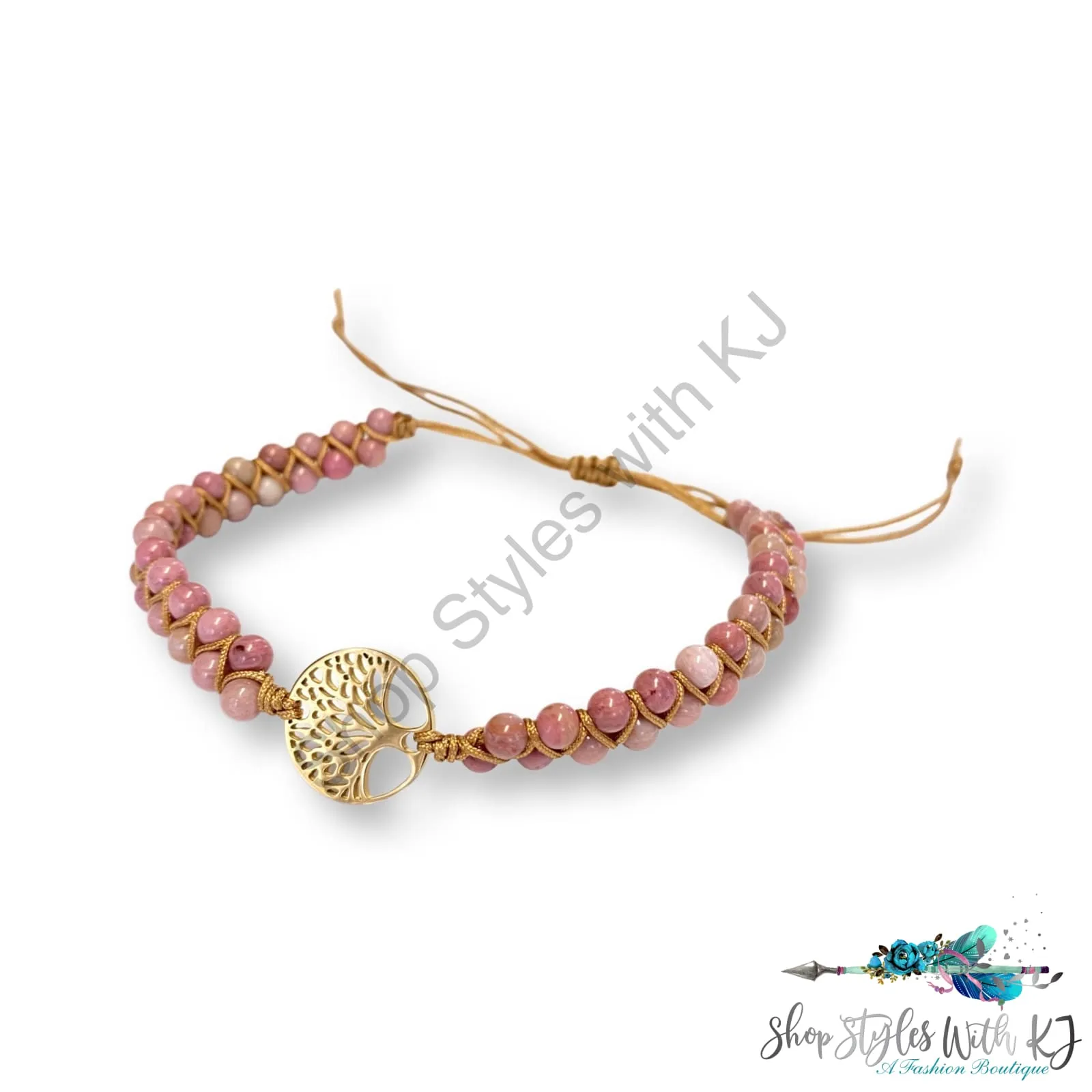 Tree of Life Bracelet in Pink