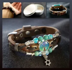 Tree Of Life Bracelet Turquoise Gemstone Beads