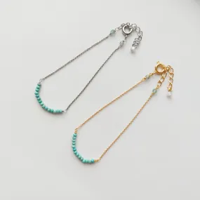 Turquoise Smiling Bracelet (GOLD / SILVER)