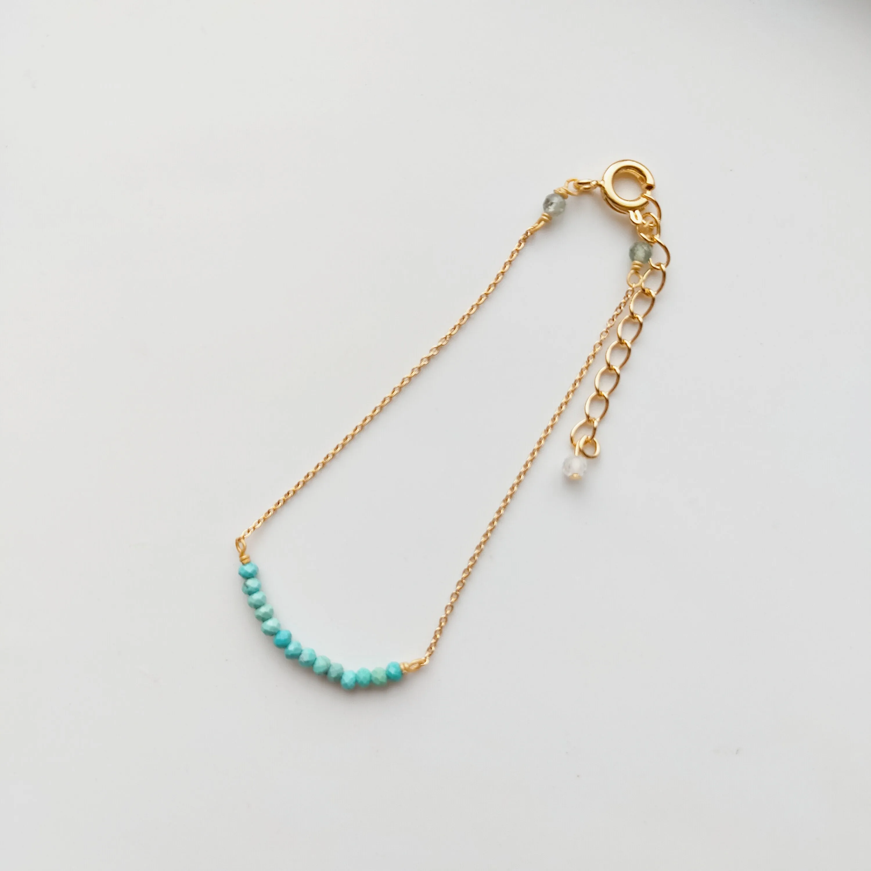 Turquoise Smiling Bracelet (GOLD / SILVER)