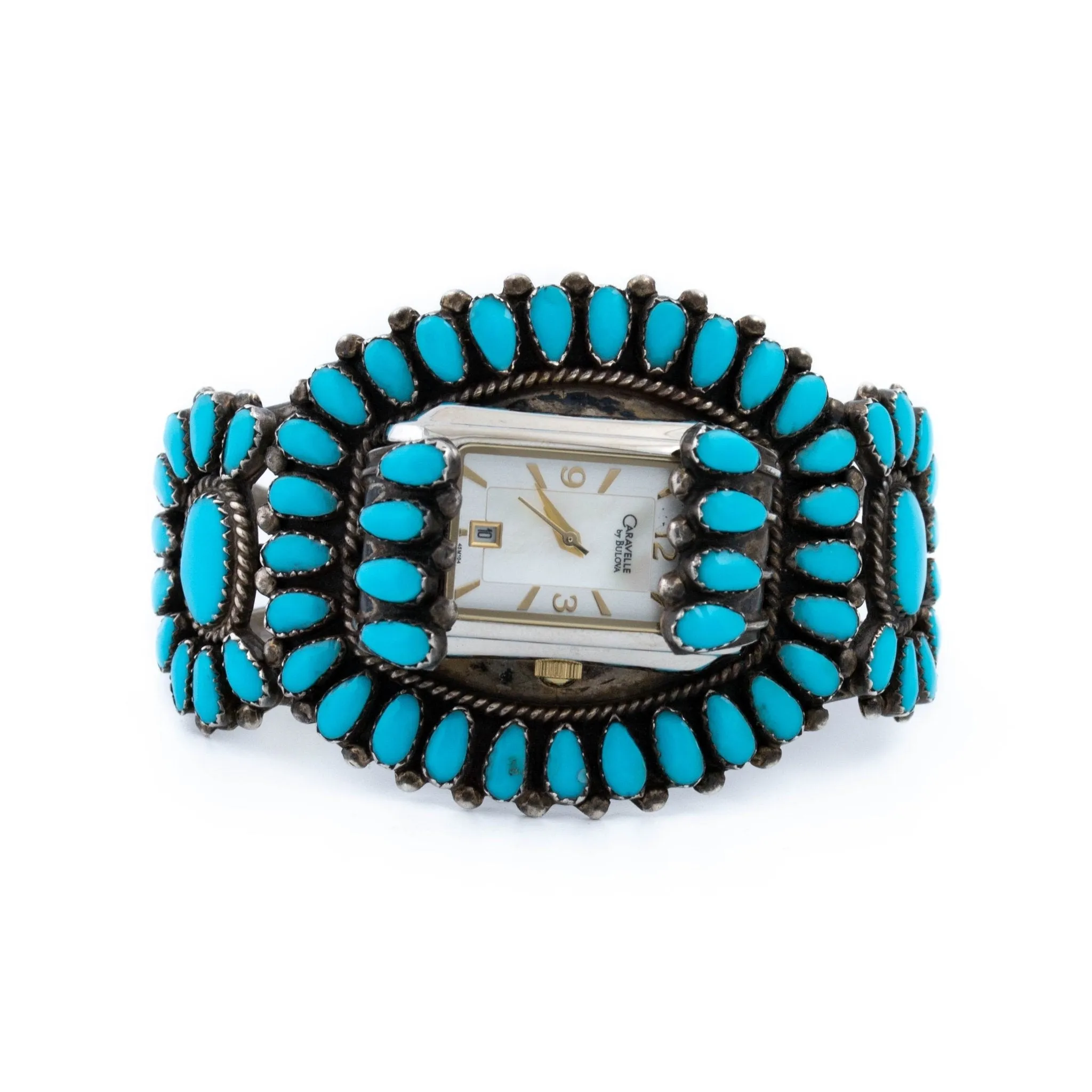 Turquoise Zuni Cuff Watch