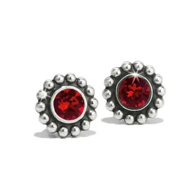 TWINKLE RUBY POST EARRINGS