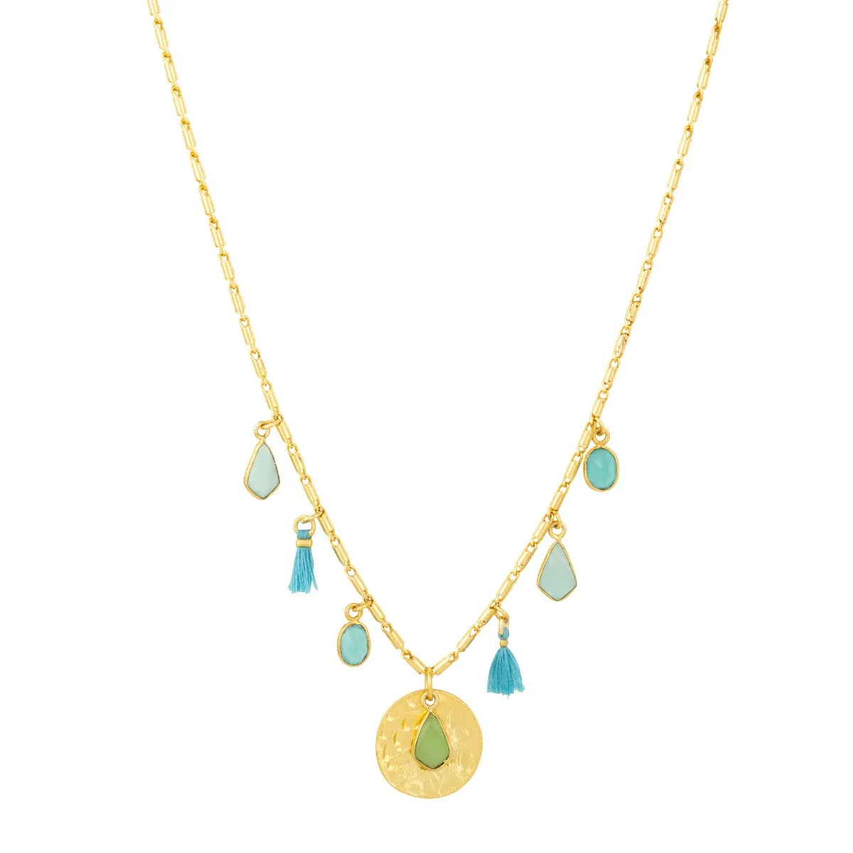 Valentina Turquoise Charm Necklace