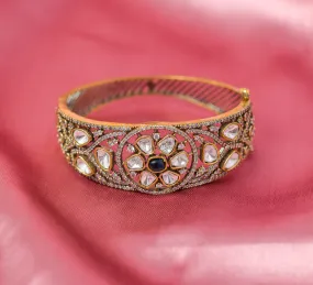 Victorian Style Kundan and Polki Bracelet for Women
