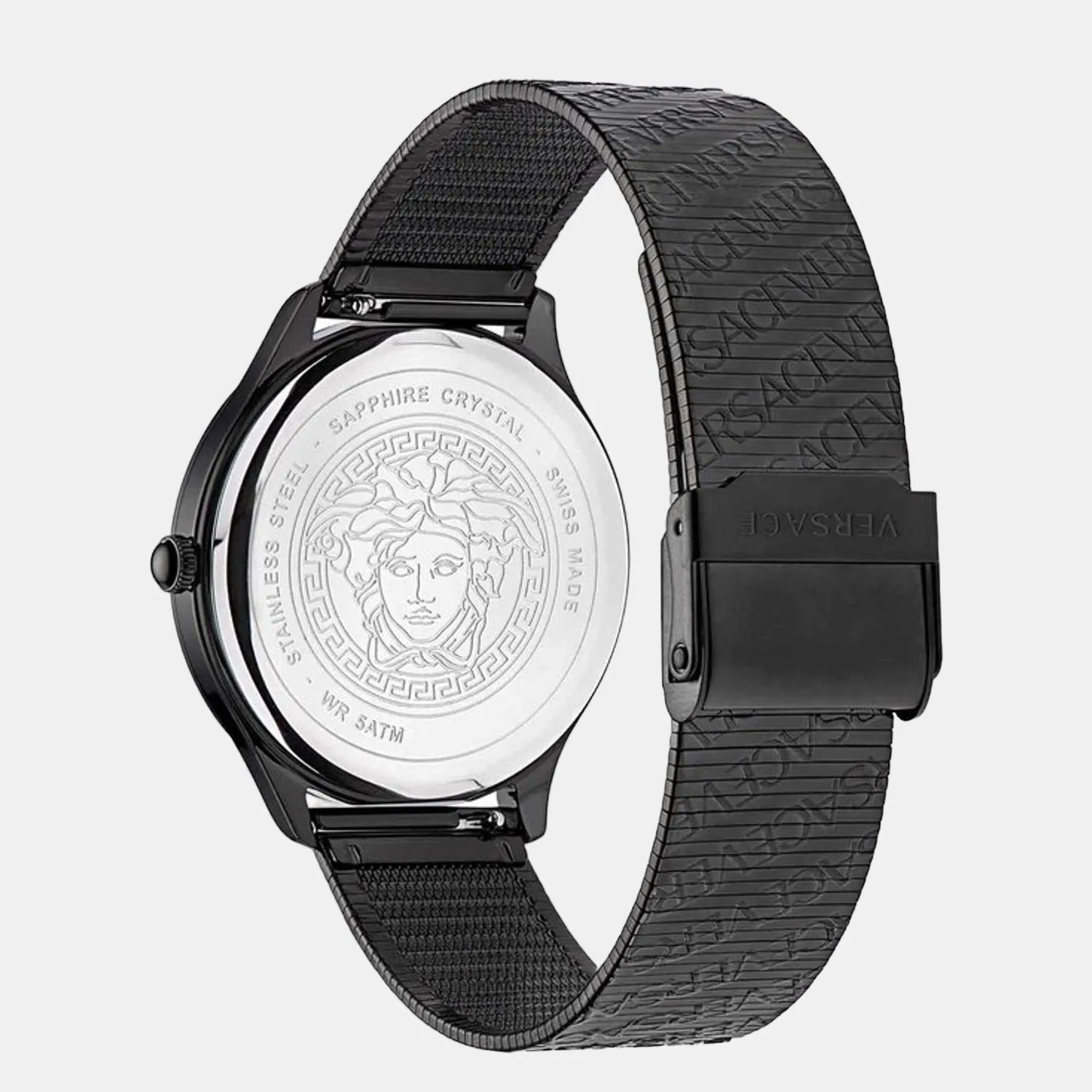 Women Black Analog Stainless Steel Watch VE2O00622