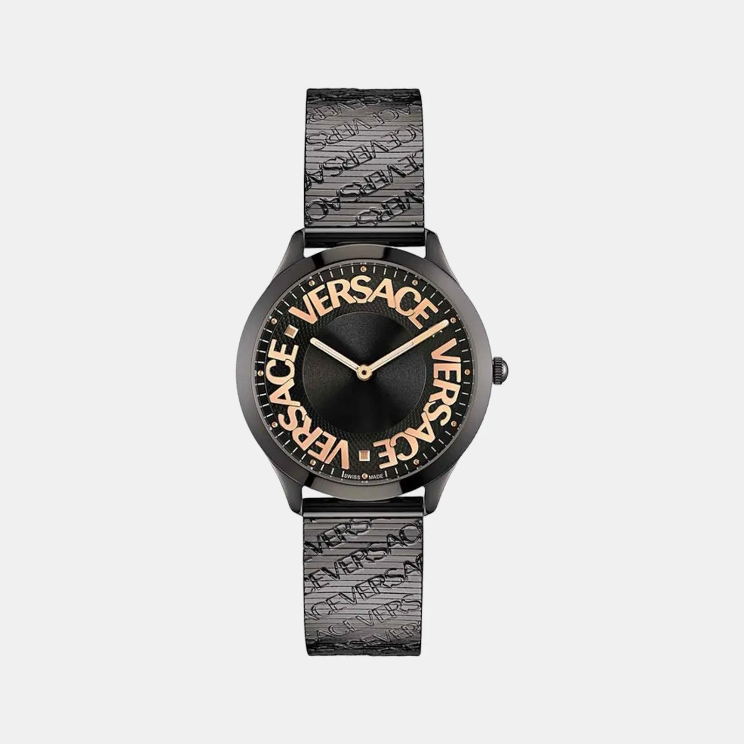 Women Black Analog Stainless Steel Watch VE2O00622