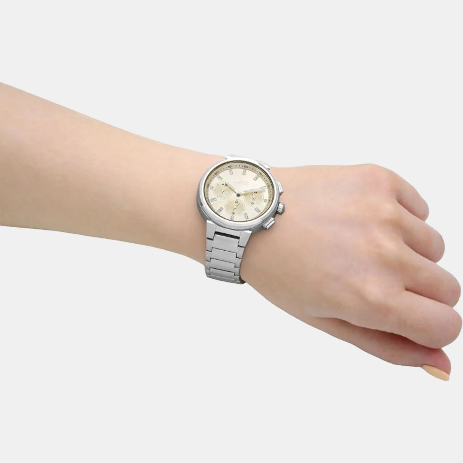 Women Gold Stainless Steel Chronograph Watch 1502676