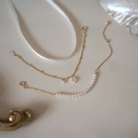 Women's Natural Freshwater Pearl Silver Bracelet